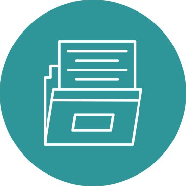 Vektör belgesi Simge illüstrasyonu