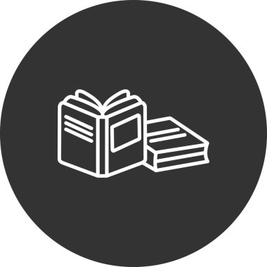 Kitap simgesinin vektör illüstrasyonu