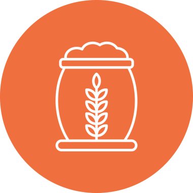 Bir bardak buğdayın vektör çizimi