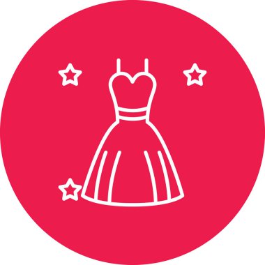 Elbise. Web simgesi basit illüstrasyon