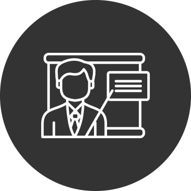 İşadamı Düz Vektör Simgesi