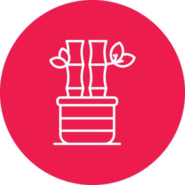 Modern çiçek simgesinin vektör illüstrasyonu