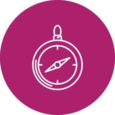 Pusula simgesinin vektör illüstrasyonu