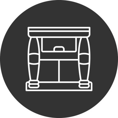 sandalye simgesi çizimi