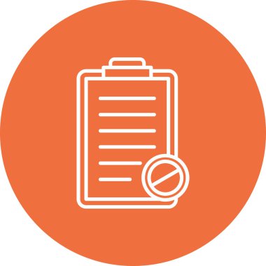 Kontrol listesi simgesi vektör illüstrasyonu