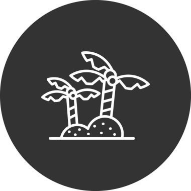 Ağaç simgesinin vektör illüstrasyonu