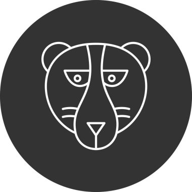 Moda tarzı izole edilmiş arkaplanda ayı simgesi