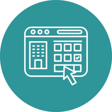 Hesap makinesi. Web simgesi basit illüstrasyon