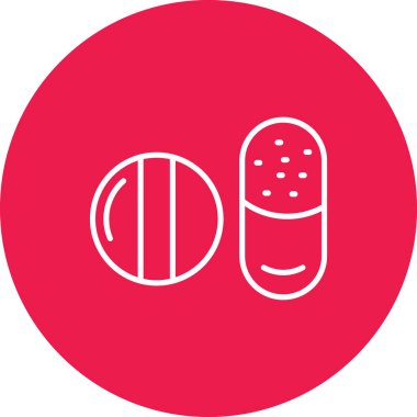 Bir hapın vektör illüstrasyonu