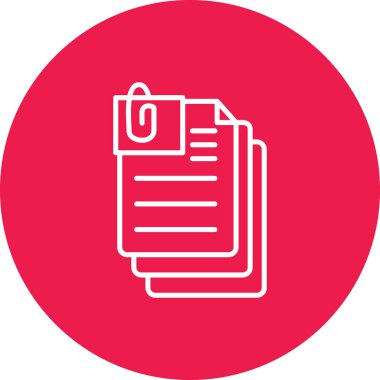 Dosya simgesinin vektör illüstrasyonu