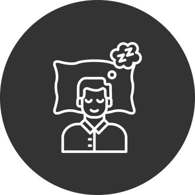 Tek izole edilmiş insan simgesinin vektör çizimi