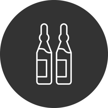 Bira şişesi vektör simgesi