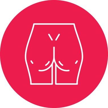 Kırmızı bir simgenin vektör illüstrasyonu