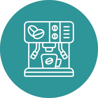 Kahve fincanı simgesi olan dizüstü bilgisayar, vektör illüstrasyonu