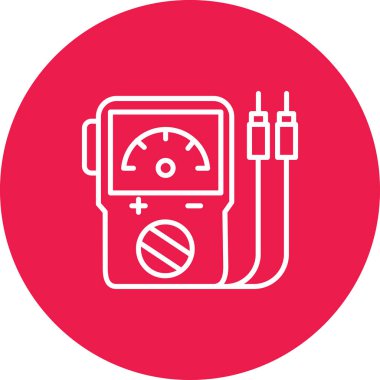 Bir benzin istasyonunun vektör illüstrasyonu