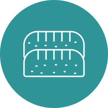 Gıda ve sağlık simgesinin vektör illüstrasyonu