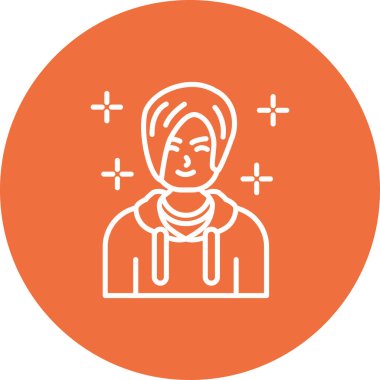 Modern doktor simgesinin vektör çizimi