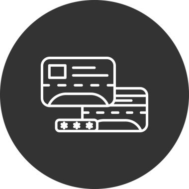 Kredi kartı simgesi vektörü