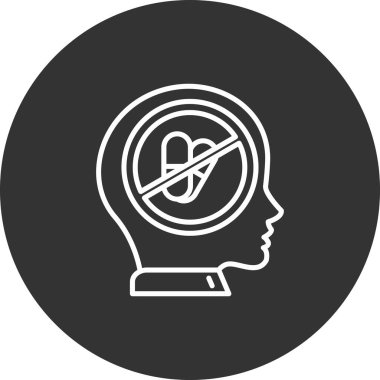 Vektör Beyin simgesi illüstrasyonu