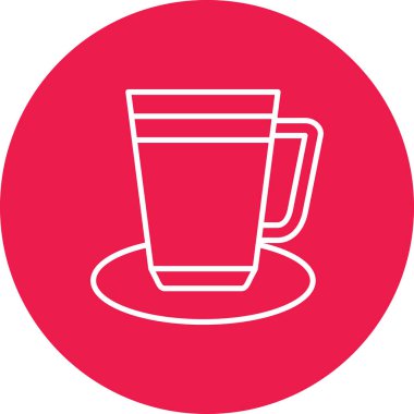 Çay. Web simgesi basit illüstrasyon