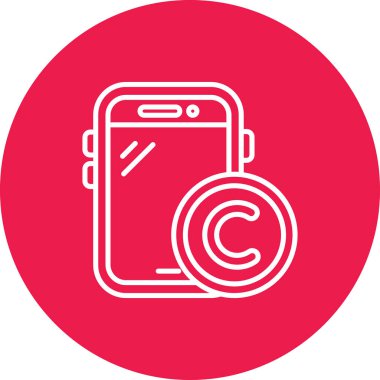 Vektör telefon simgesi illüstrasyonu