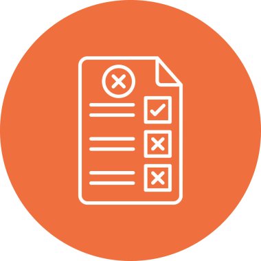 Vektör Belgesi düz simgesi