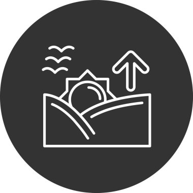 Bir çadır simgesinin vektör illüstrasyonu