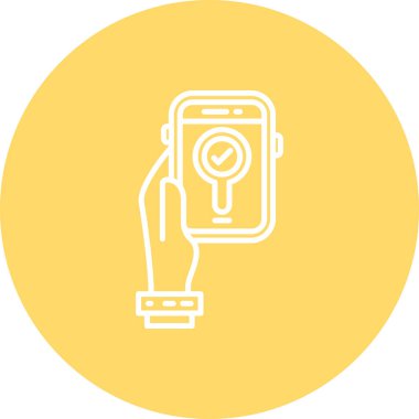 akıllı telefon simgesi, illüstrasyon, vektör