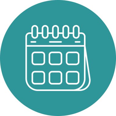 vektör takvimi simgesi, basit vektör illüstrasyonu