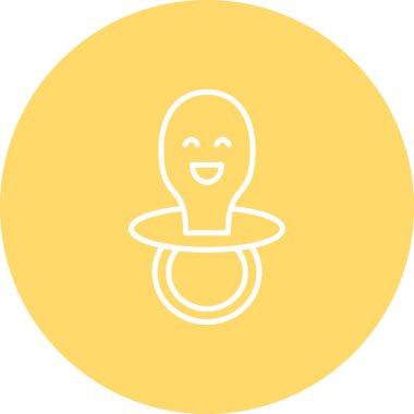 Bebek oyuncağı sembol vektörlü eşsiz bir adam.