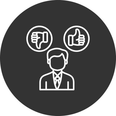 iş konsepti ikon vektör illüstrasyonu