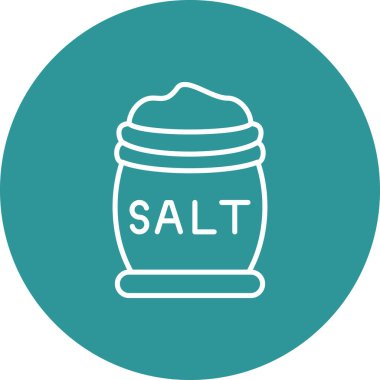 Tuz. Web simgesi basit illüstrasyon