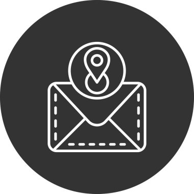 Mektup. Web simgesi basit tasarım