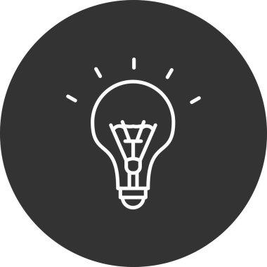 Ampul Simgesi, Vektör illüstrasyonu