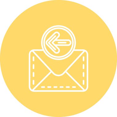 zarf e- posta simgesi vektör illüstrasyonu