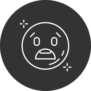 emoji simgesinin vektör illüstrasyonu