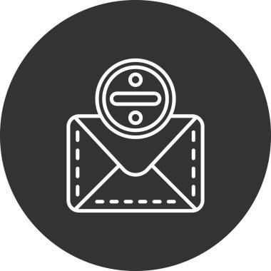 posta simgesi soyut arkaplan grubunda izole edildi