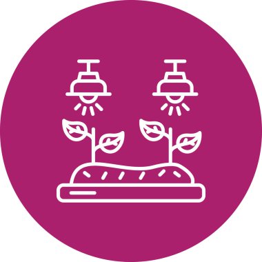 Bitki simgesinin vektör illüstrasyonu