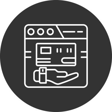 Web simgesi vektör illüstrasyonu