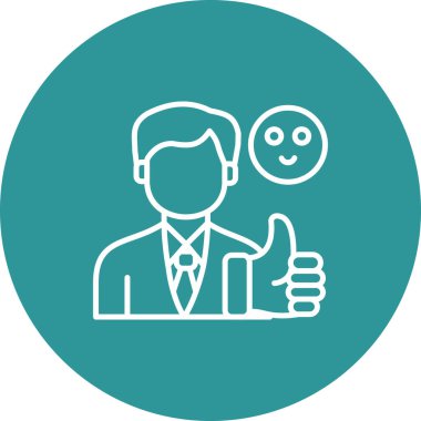 İnsan simgesinin vektör illüstrasyonu