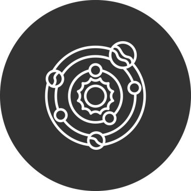 Modern bir simgenin vektör illüstrasyonu