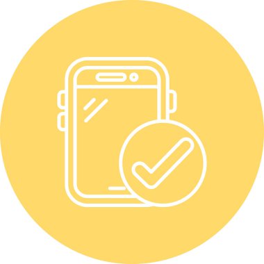 Vektör akıllı telefon simgesi illüstrasyonu