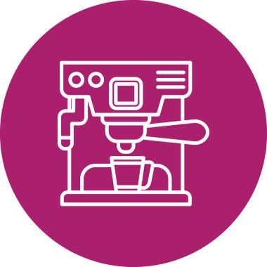 kahve makinesi simgesini, vektör çizim