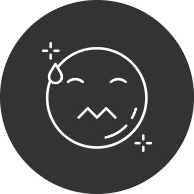 emoji. Web simgesi basit illüstrasyon