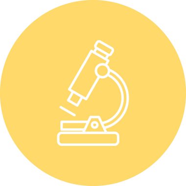 Mikroskop simgesi vektör çizimi