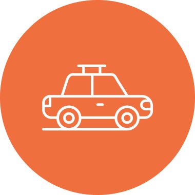 taksi simgesi vektör illüstrasyonu