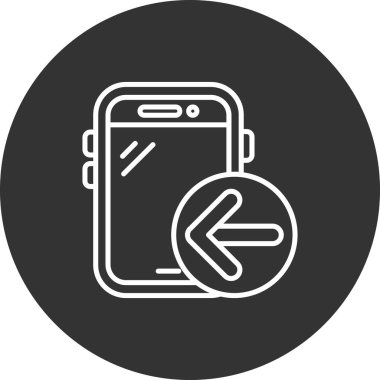 Vektör akıllı telefon simgesi illüstrasyonu