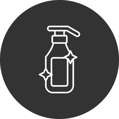 vektör illüstrasyonu, el dezenfektanı simgesi