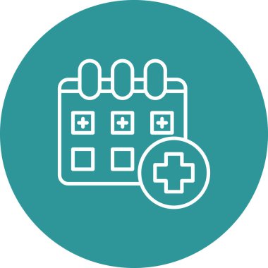 Hastane. Web simgesi basit illüstrasyon