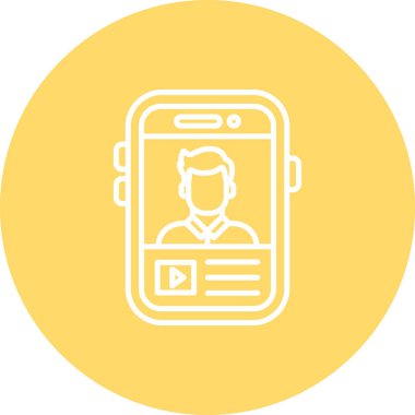 akıllı telefon simgesi vektör illüstrasyonu